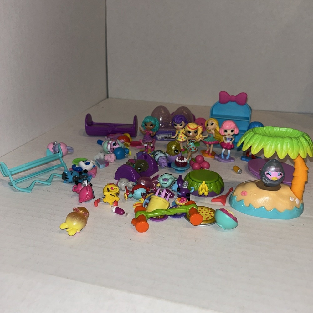 Hatchimals & Popteenies Animal And Action Figure Lot Girls And Pets C2